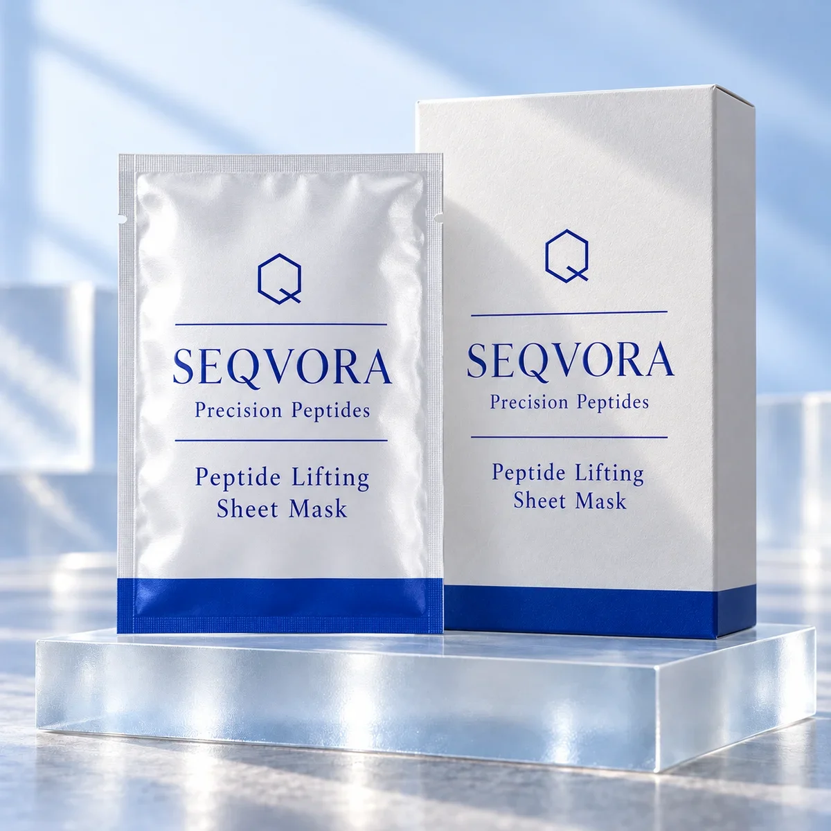 SEQVORA packaging concept: Peptide Lifting Sheet Mask