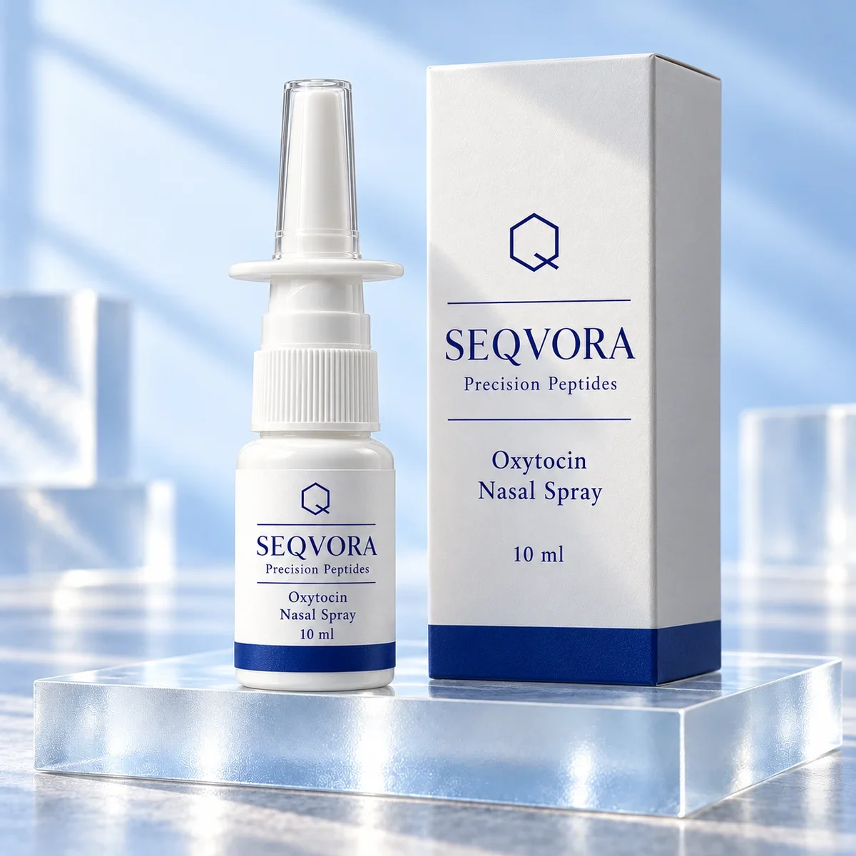 Oxytocin Nasal Spray, 10 ml — SEQVORA packaging visualization