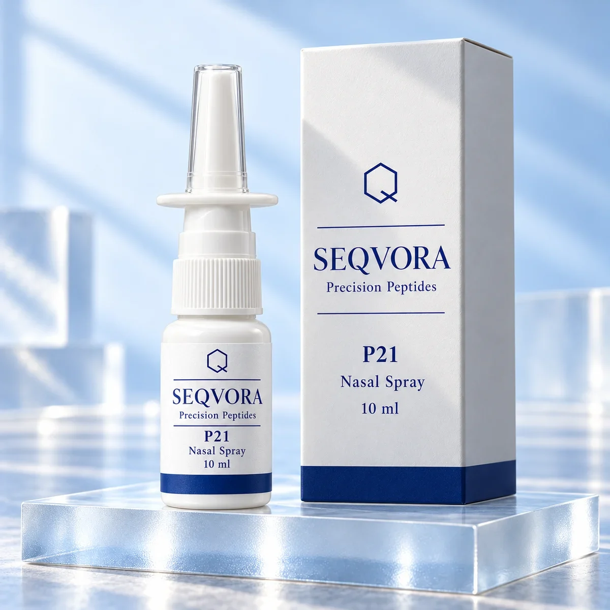 P21 Nasal Spray, 10 ml — SEQVORA packaging visualization